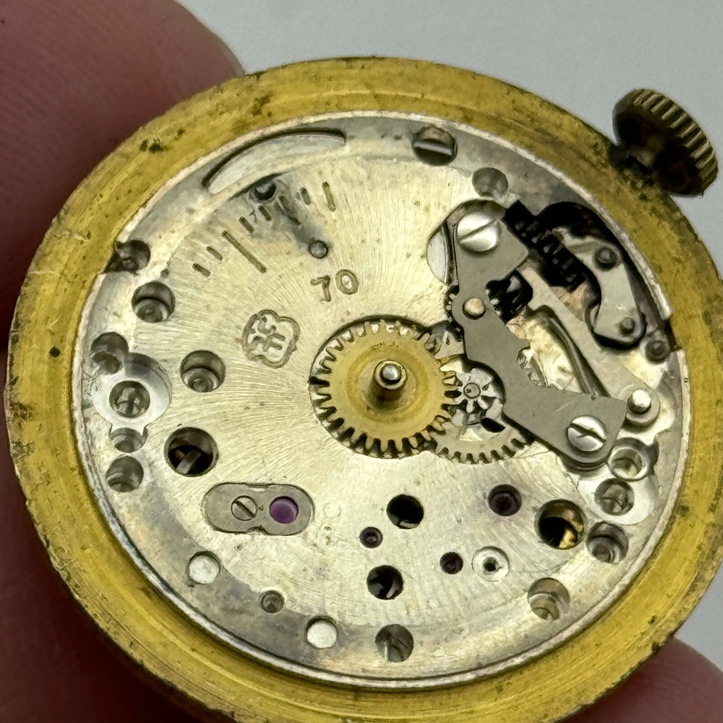 28.6mm Pioneer FHF Cal 70 Balance Ok Watch Movement Swiss Vintage PARTS SPARES