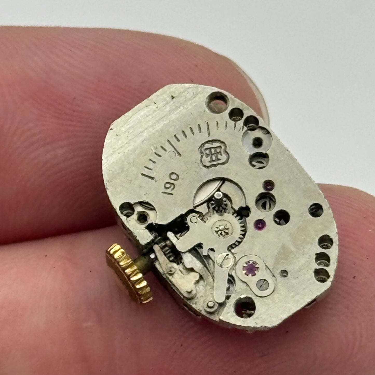 12.7mm Running Trebex FHF 190 Manual Wind 17 Jewels Swiss Watch Movement PARTS