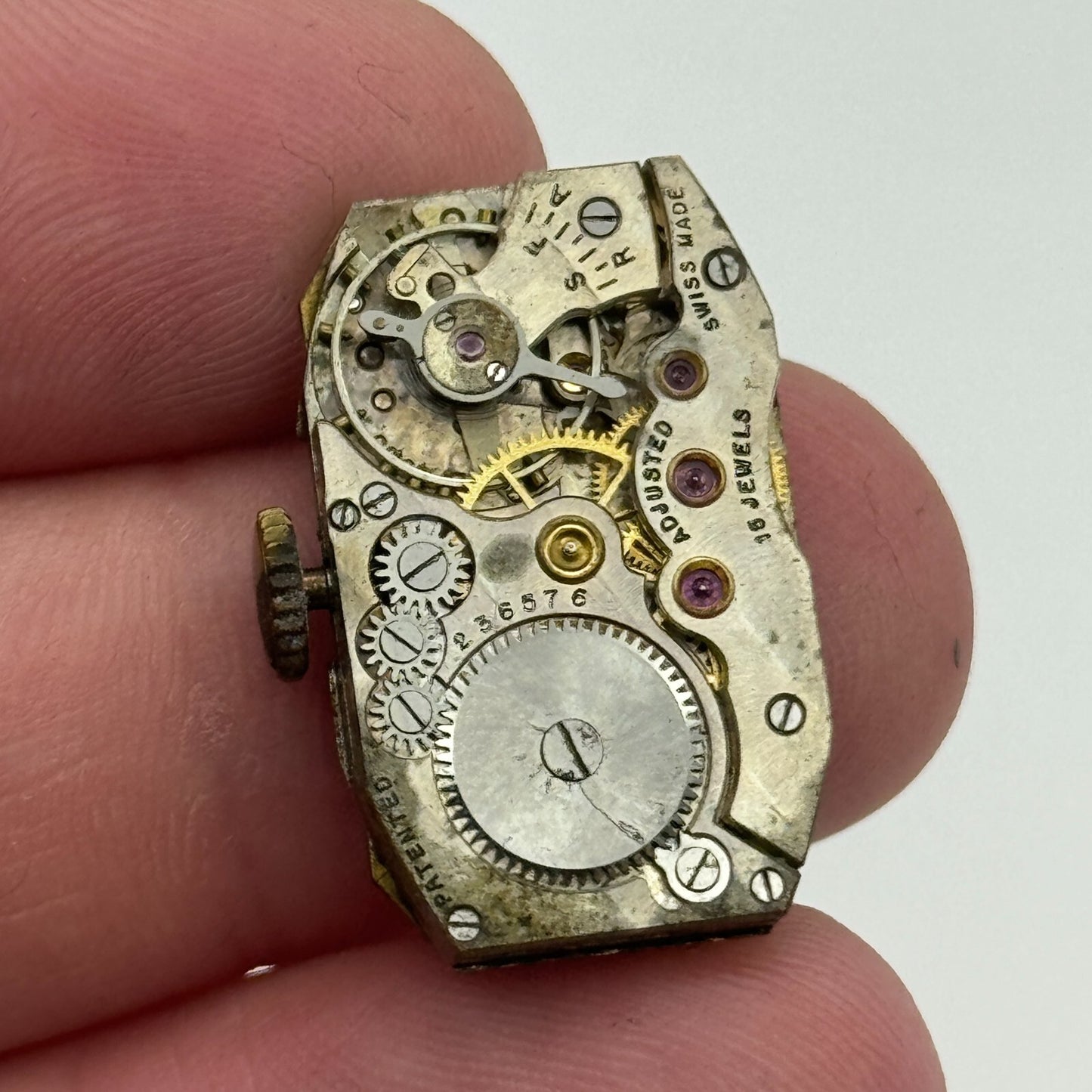 15.1mm Cyma Tavannes Ref 063 Balance Ok Swiss Watch Movement PARTS SPARES