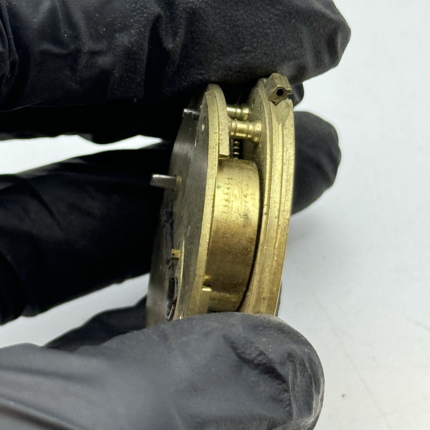 46.7mm Manual Wind Unidentified Fusee No Chain Pocket Watch Movement FOR PARTS