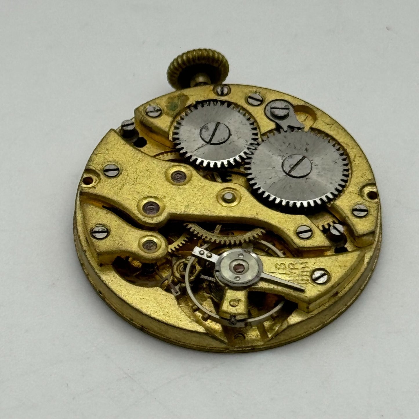 27mm Unidentified Balance Ok Trench Mens Watch Movement Manual Wind Swiss PARTS