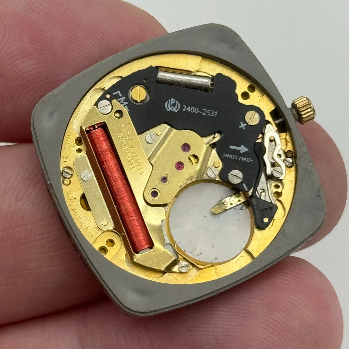 26.1mm Men’s Marvin PUW 2501 - 2531 Quartz Watch Movement Vintage PARTS SPARES