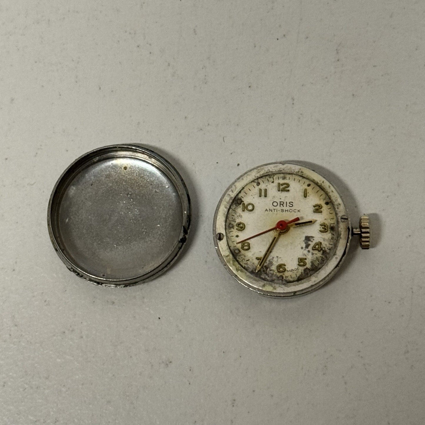 21mm WORKING Vintage Oris 612 KIF Gold Plated Centre Seconds Watch 3 MINS FAST