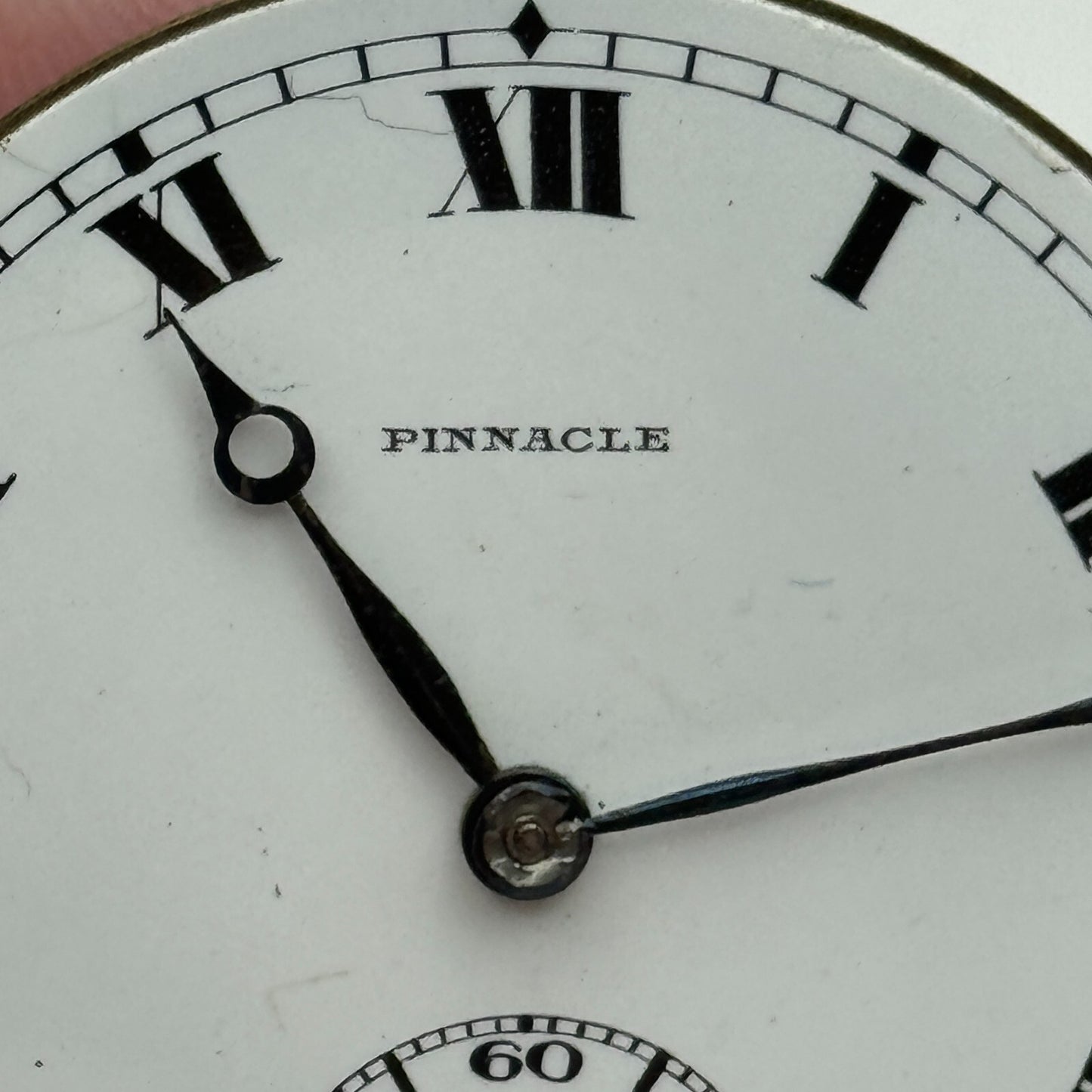 43mm Pinnacle 7 Jewels Sub Seconds Hunter Swiss Pocket Watch Movement PARTS