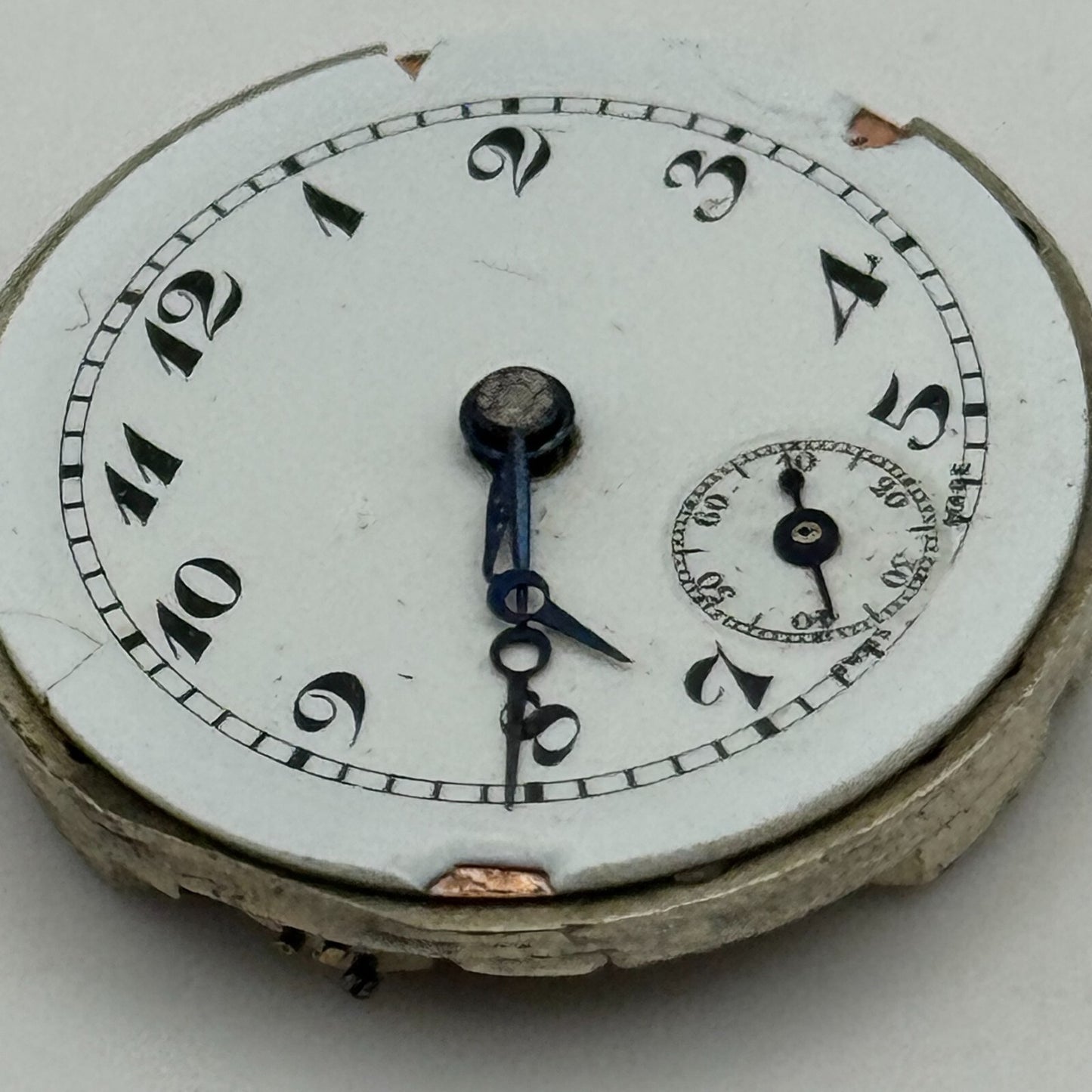 23.6mm Unidentified Sub Seconds Trench Watch Movement Manual Wind PARTS SPARES