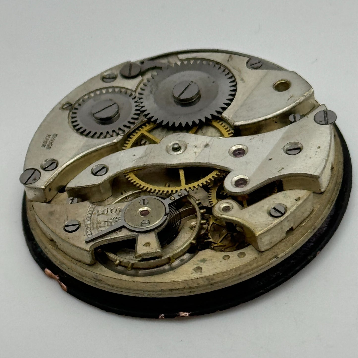 42.5mm Vintage Swiss Open Face Balance Intact Pocket Watch Movement PARTS SPARES