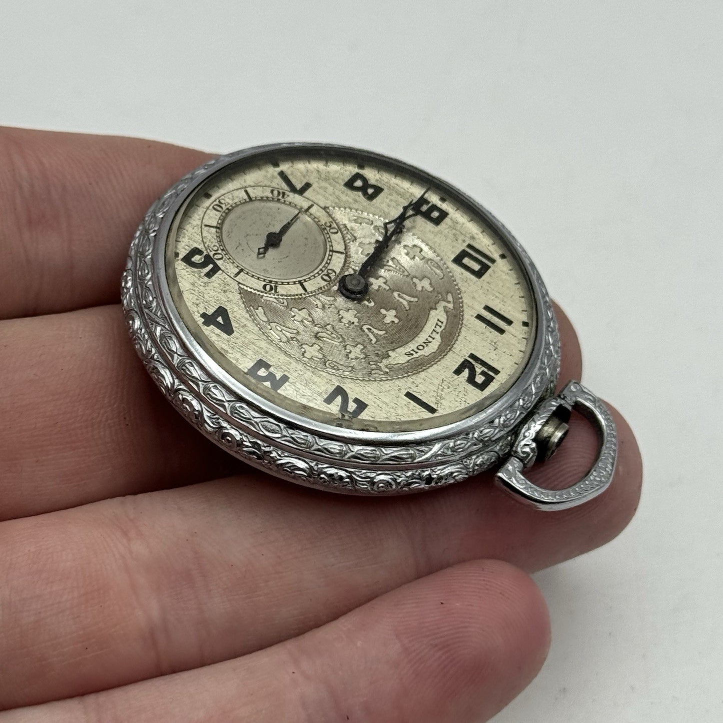 12S Illinois The Master Double Roller Grade 405 Model 3 Pocket Watch TO RESTORE