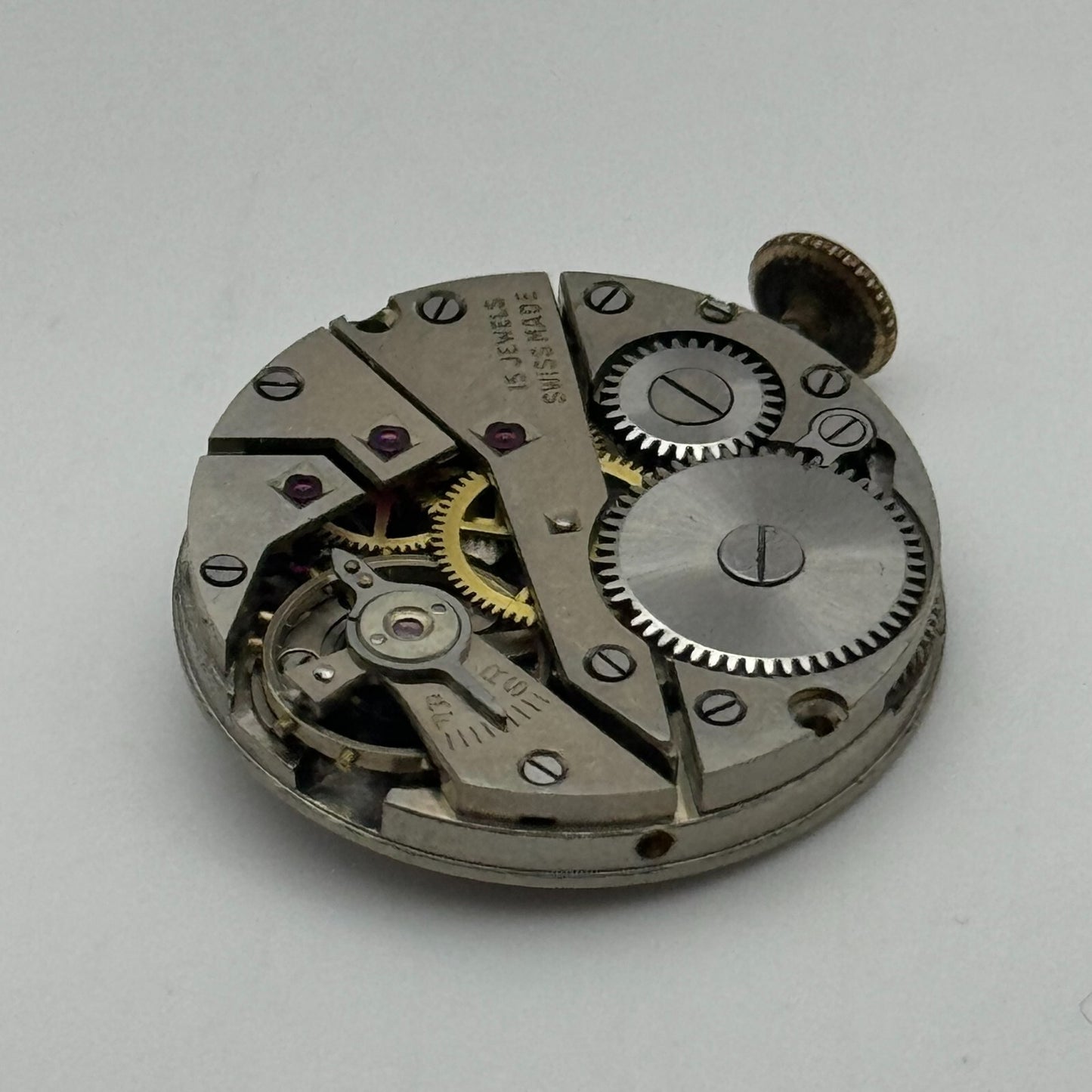 23.6mm Running Felsa F 294 Manual Wind 15 Jewels Swiss Made Watch Movement PARTS