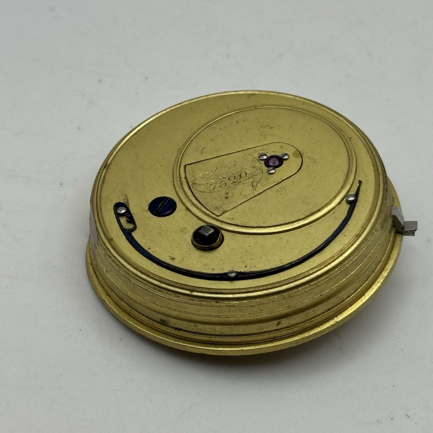 42.9mm Antique Fusee Quality English Pocket Watch Movement - PARTS REPAIR SPARES