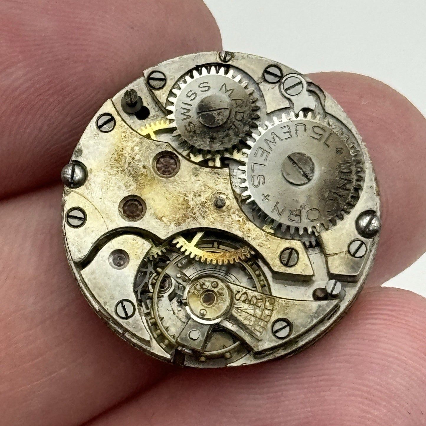 23.5mm ROLEX Rolwatco Unicorn 15 Jewels Vintage Watch Movement PARTS SPARES