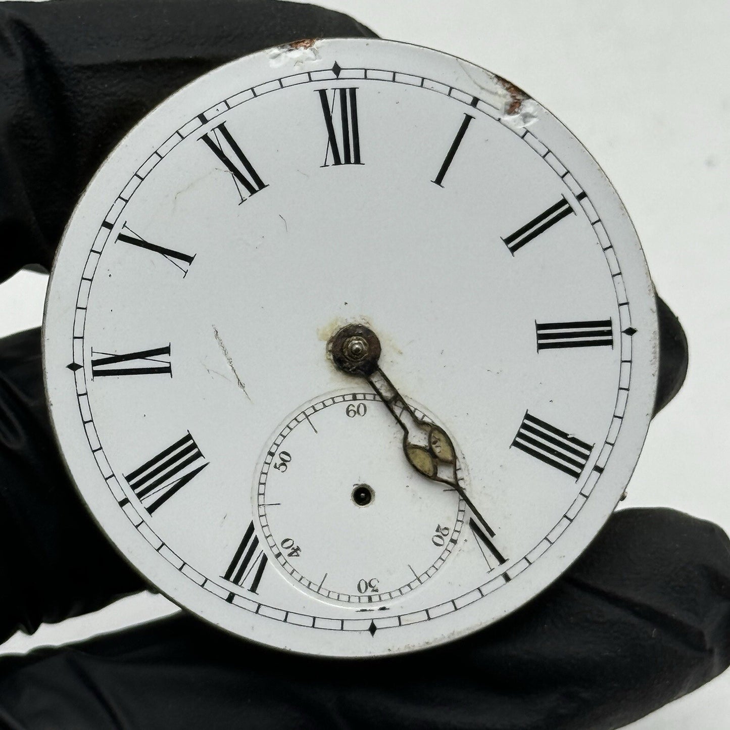 43mm Unidentified 1 x Military Hand Pocket Watch Movement Dial FOR PARTS Repair