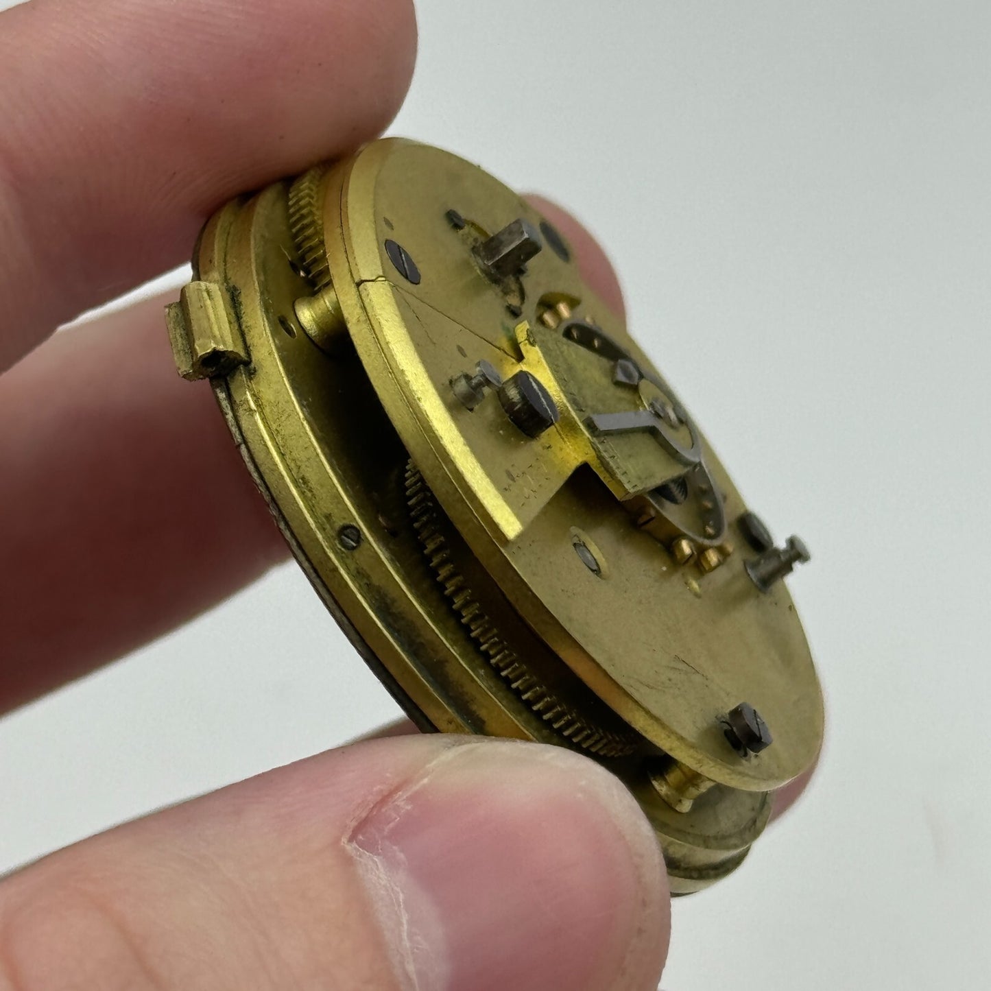 44.9mm Antique J G Graves Sheffield English Express Lever Pocket Watch Movement