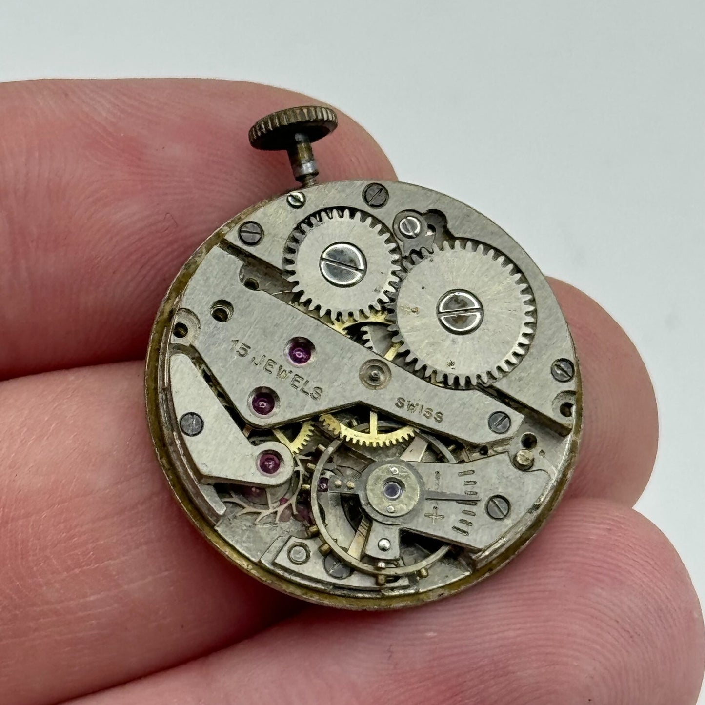 23.6mm Avia AS 1123 1124 Manual Wind 15 Jewels Swiss Watch Movement PARTS SPARES