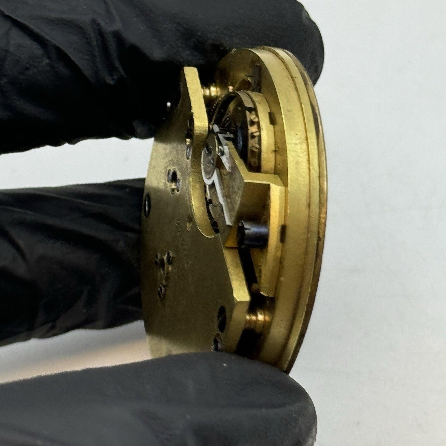 41.2mm Manual Wind Unidentified Pocket Watch Movement Dial Hands FOR PARTS