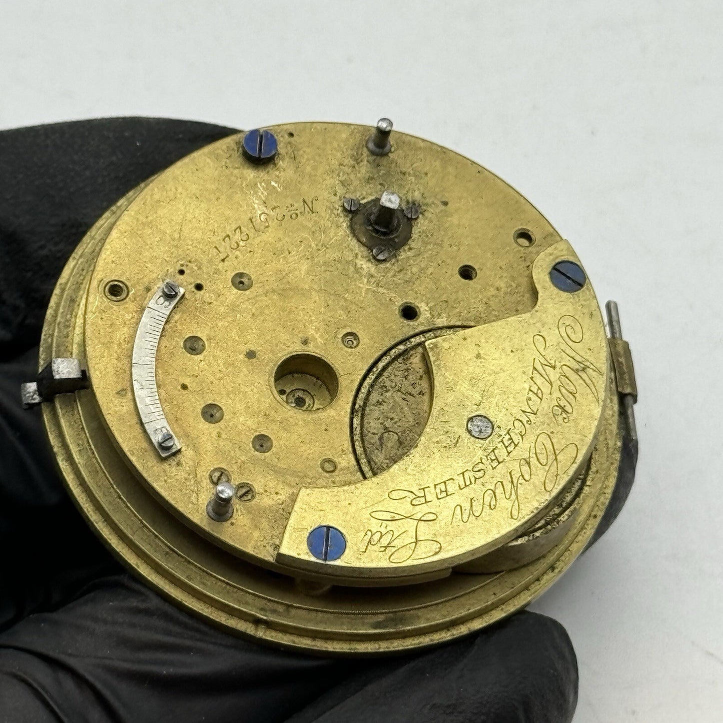 48.1mm Max Cohen Manchester Fusee No Chain Pocket Watch Movement FOR PARTS