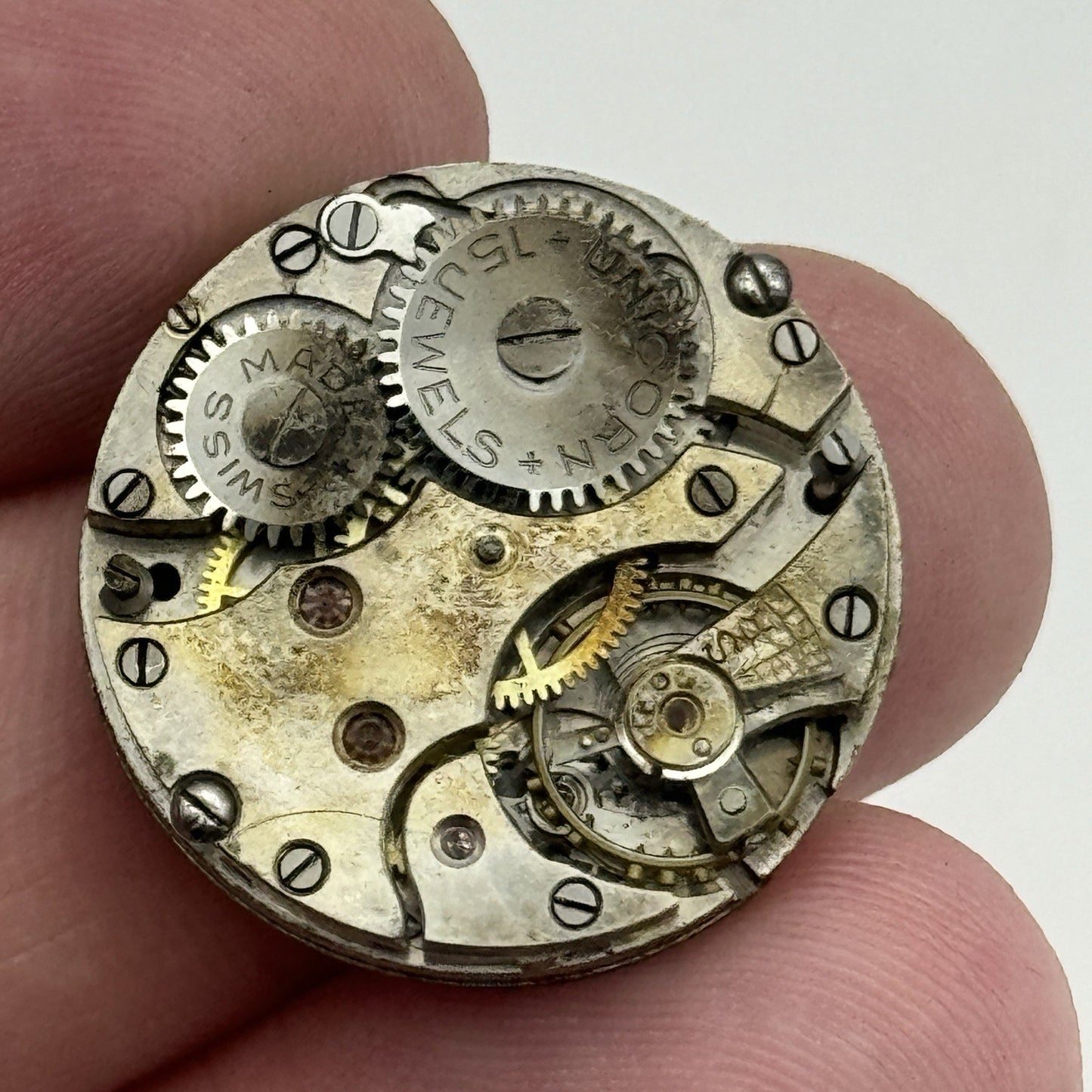 23.5mm ROLEX Rolwatco Unicorn 15 Jewels Vintage Watch Movement PARTS SPARES