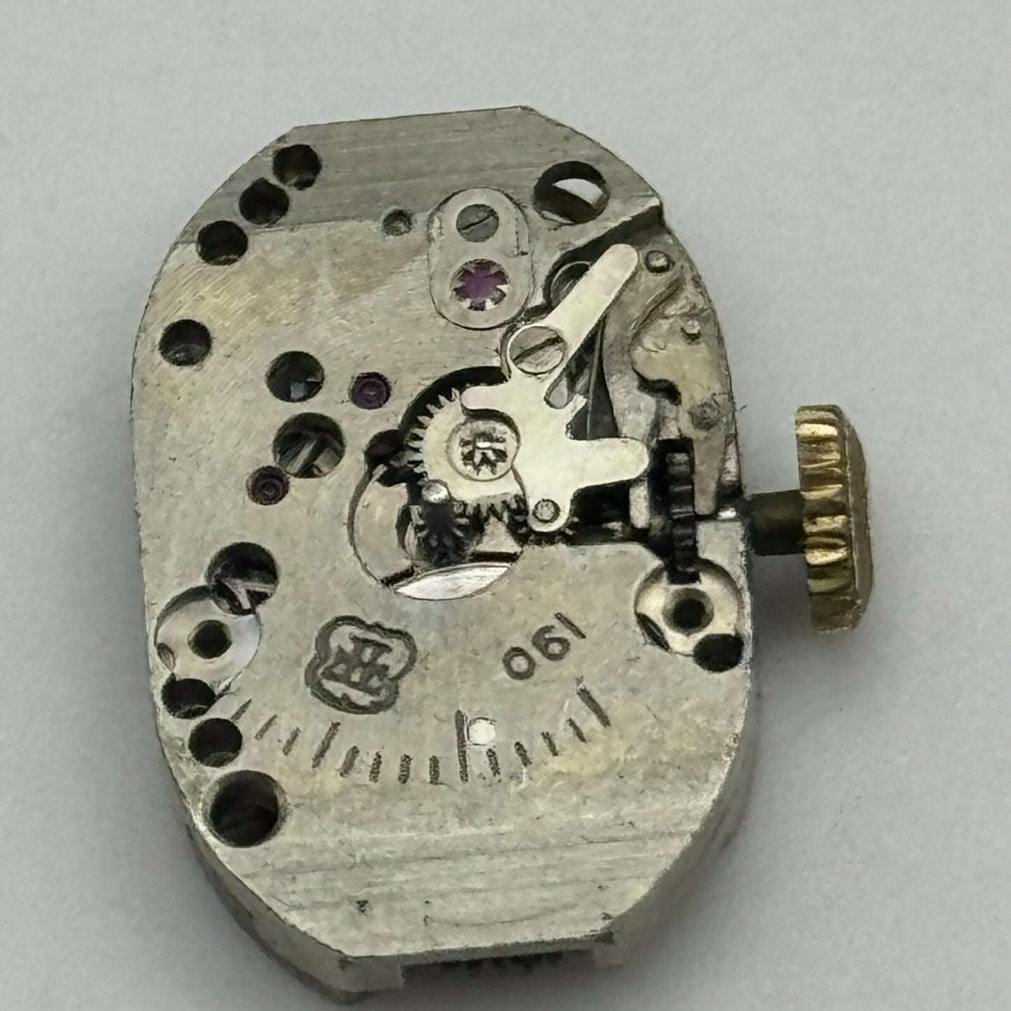 12.7mm Running Trebex FHF 190 Manual Wind 17 Jewels Swiss Watch Movement PARTS