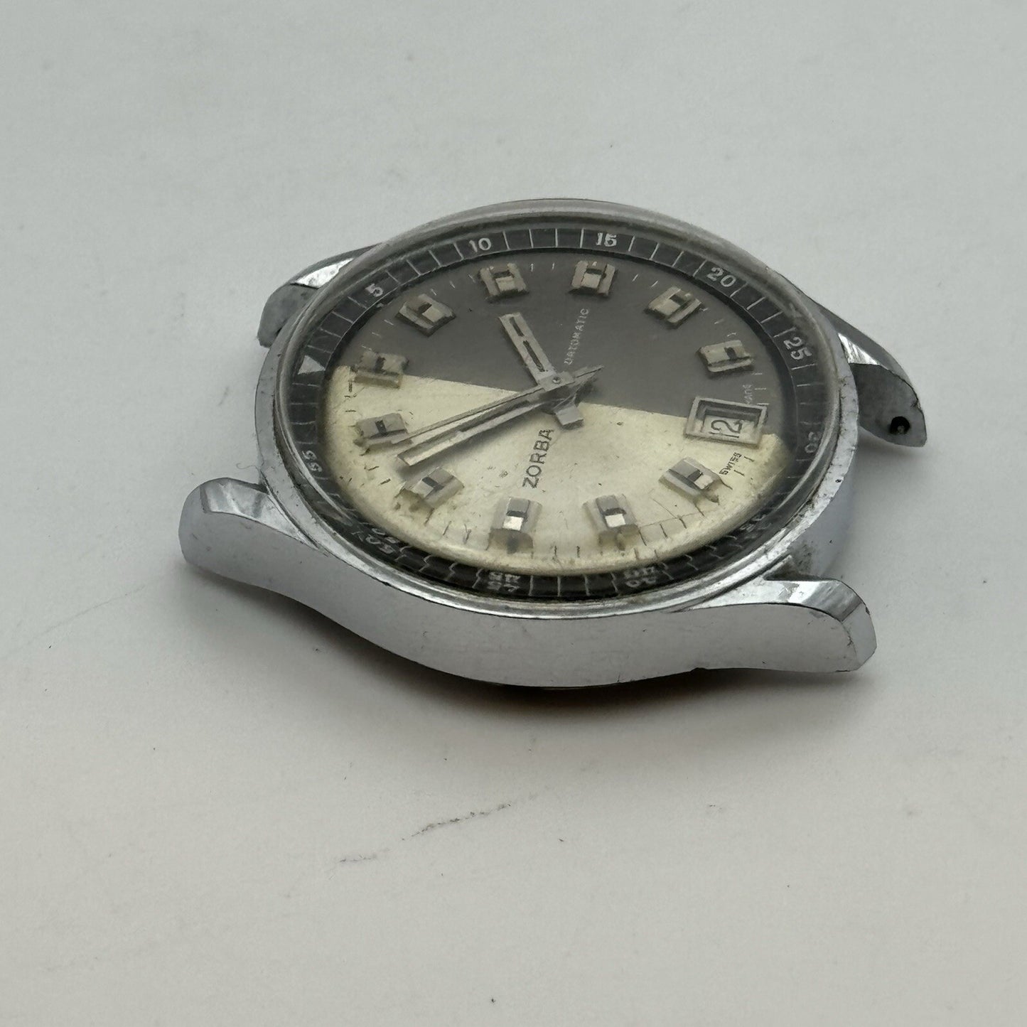 36mm Manual Wind Zorba Datomatic Ilona LTD Swiss Watch FOR PARTS RESTORE
