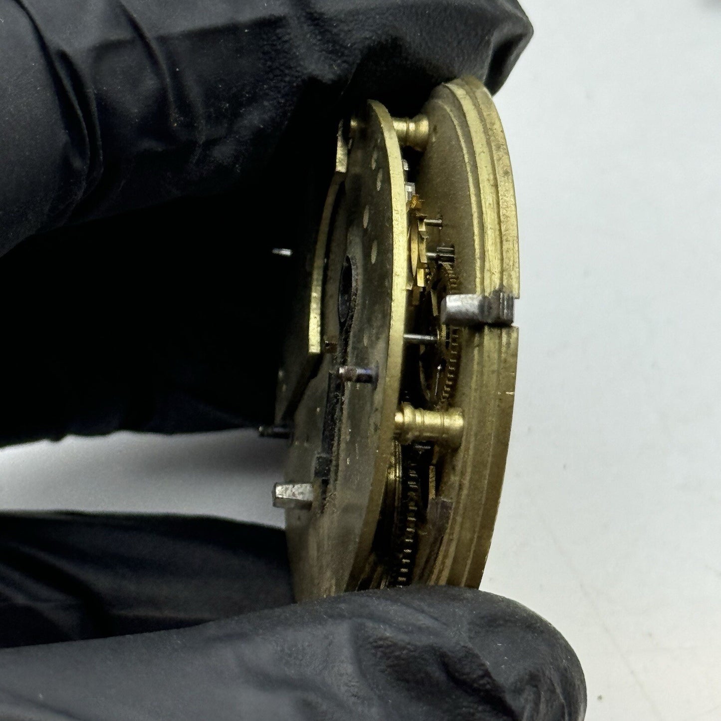 46.7mm Manual Wind Unidentified Fusee No Chain Pocket Watch Movement FOR PARTS