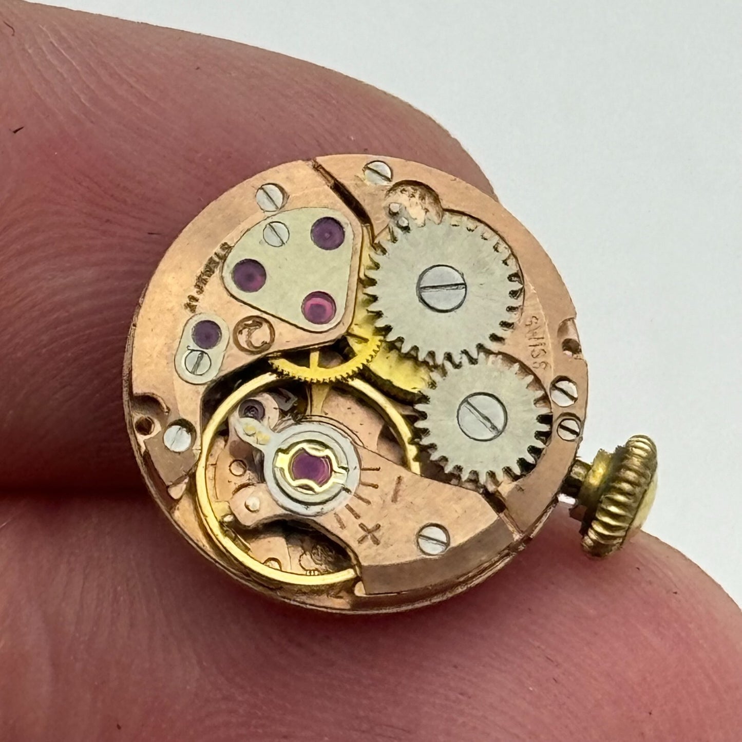 15.5mm Walker & Hall ETA 2412 Manual Wind 21 Jewels Watch Movement PARTS REPAIR