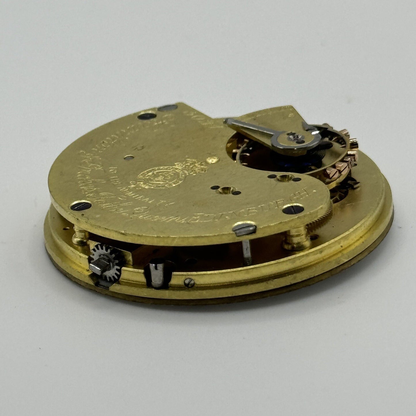 41.3mm Manual Wind Hamilton & Inches Edinburgh Pocket Watch Movement FOR PARTS