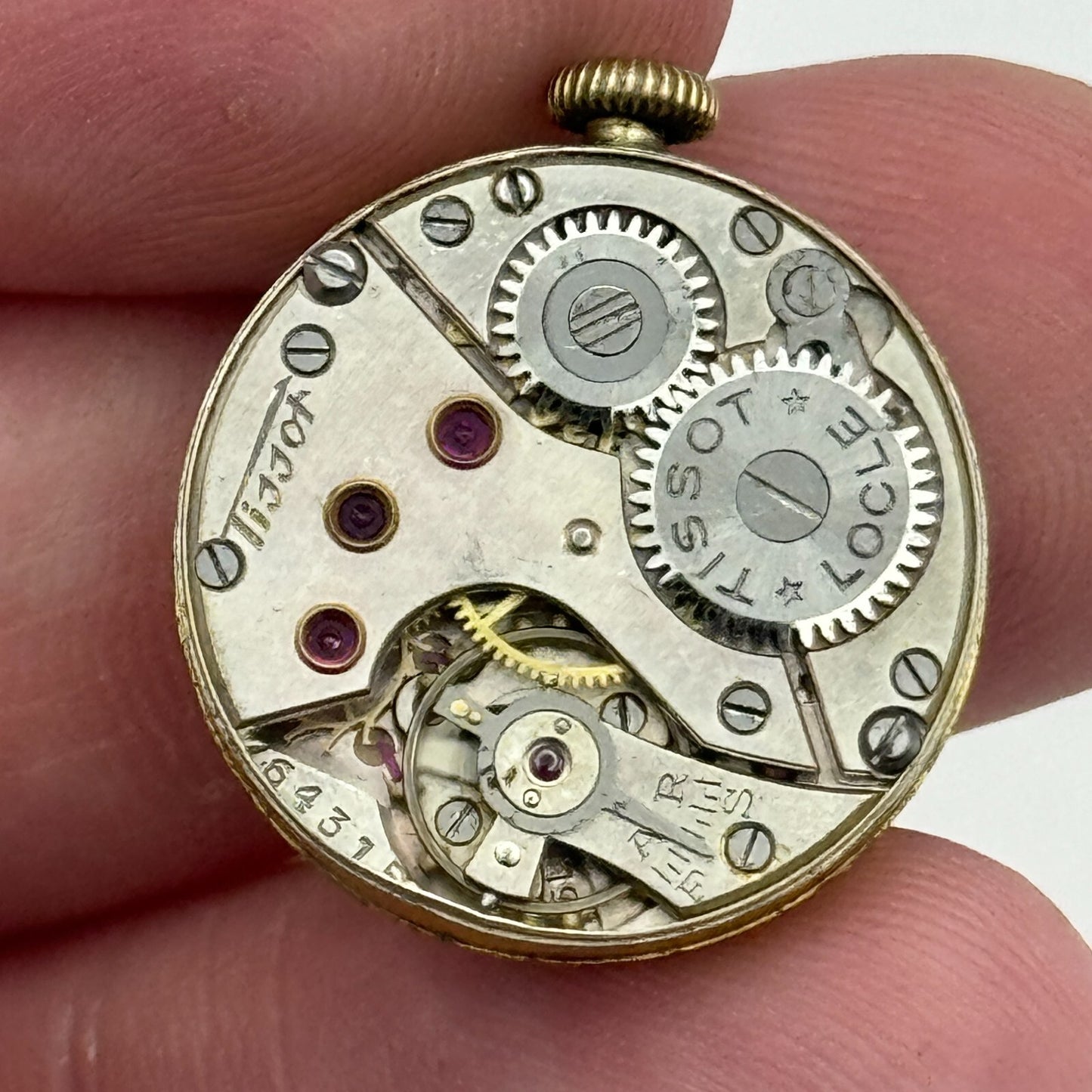 20.1mm WORKING Ladies Tissot Locle Cal 194 Manual Wind Watch Movement PARTS
