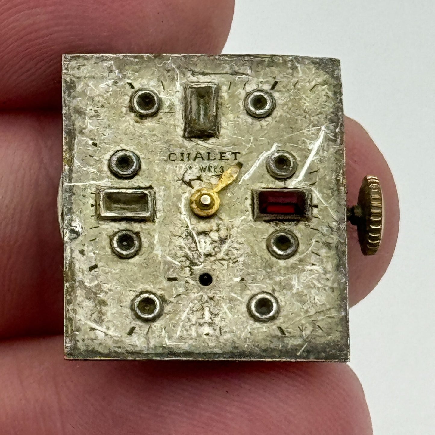 19.7mm Chalet AS 970 A Schild Manual Wind Watch Movement Swiss Vintage PARTS