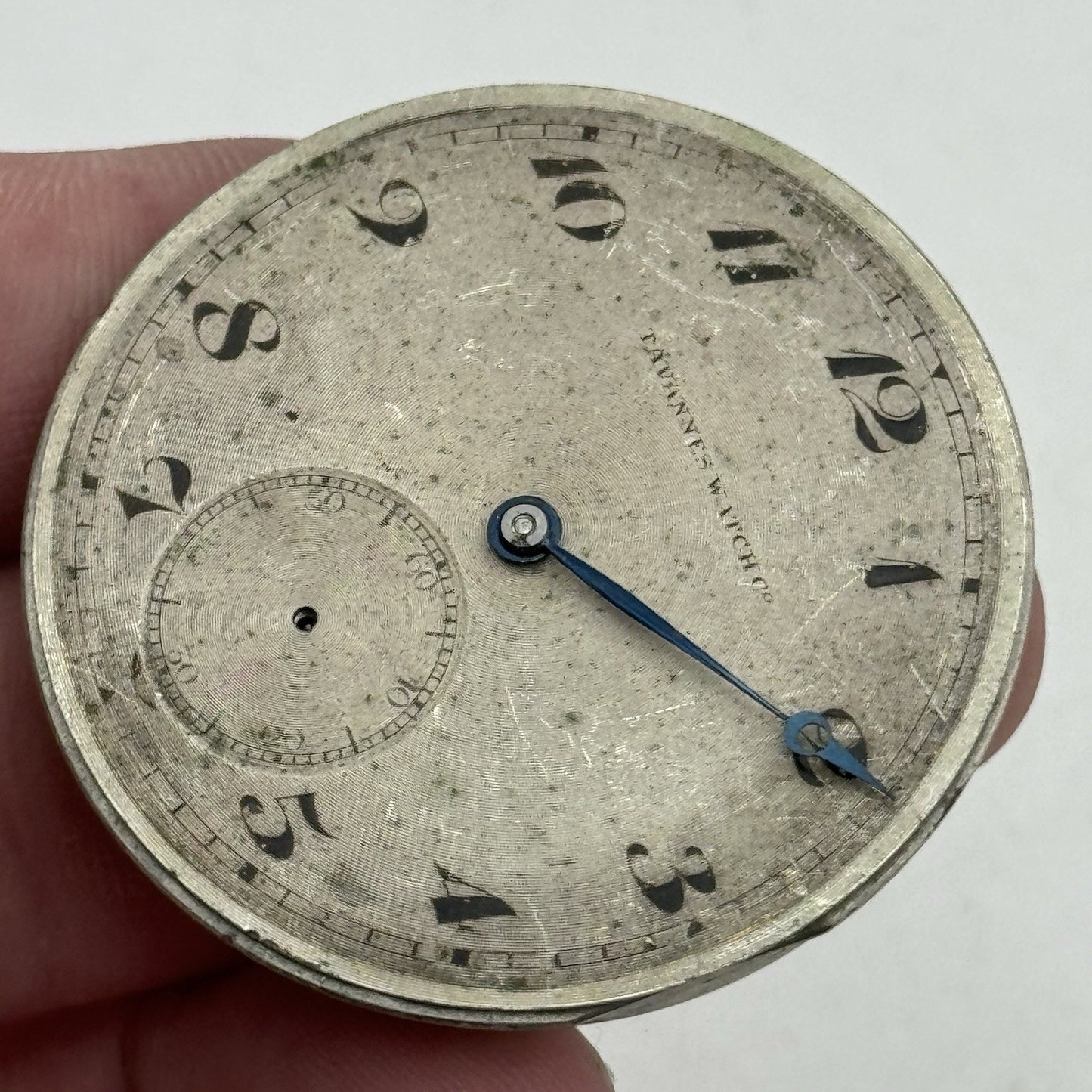 43mm Tavannes Watch Co Swiss Quality Vintage Pocket Watch Movement PARTS REPAIR