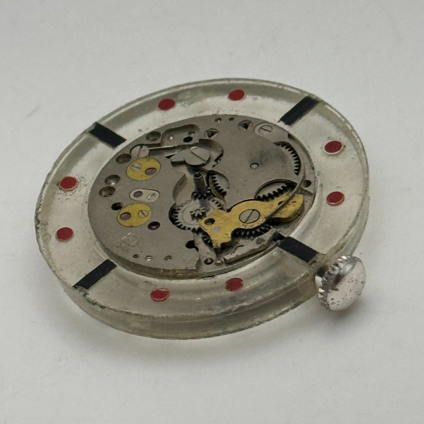 28.8mm EB 1344 Swiss 17 Jewels Manual Wind Watch Movement Vintage PARTS SPARES