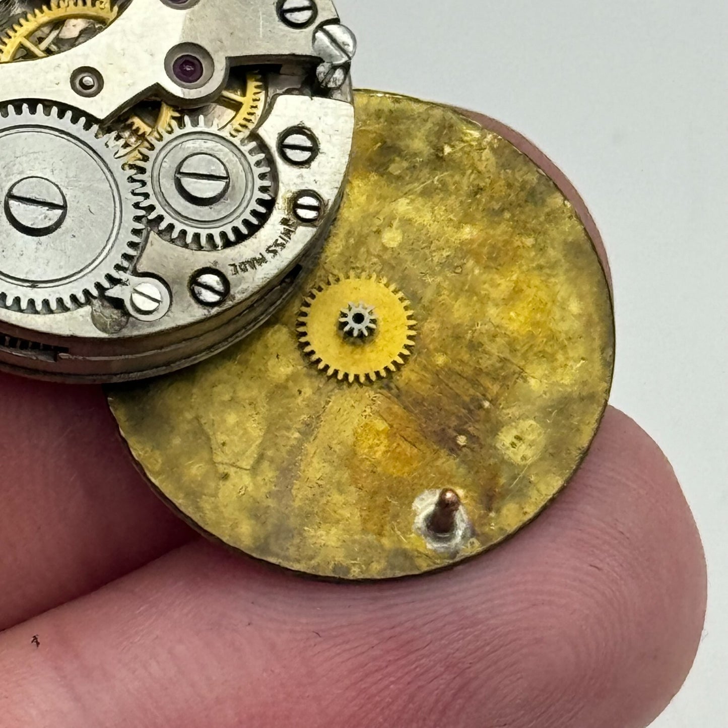 23.6mm J W Benson FHF 37 Manual Wind Watch Movement Swiss Vintage PARTS SPARES