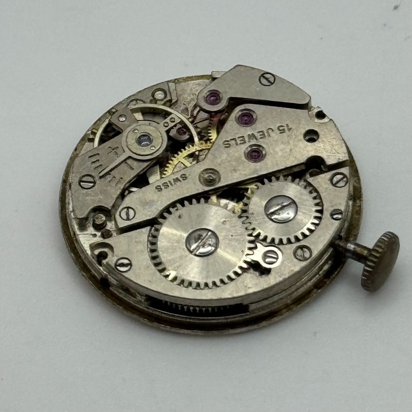 23.6mm Avia AS 1123 1124 Manual Wind 15 Jewels Swiss Watch Movement PARTS SPARES