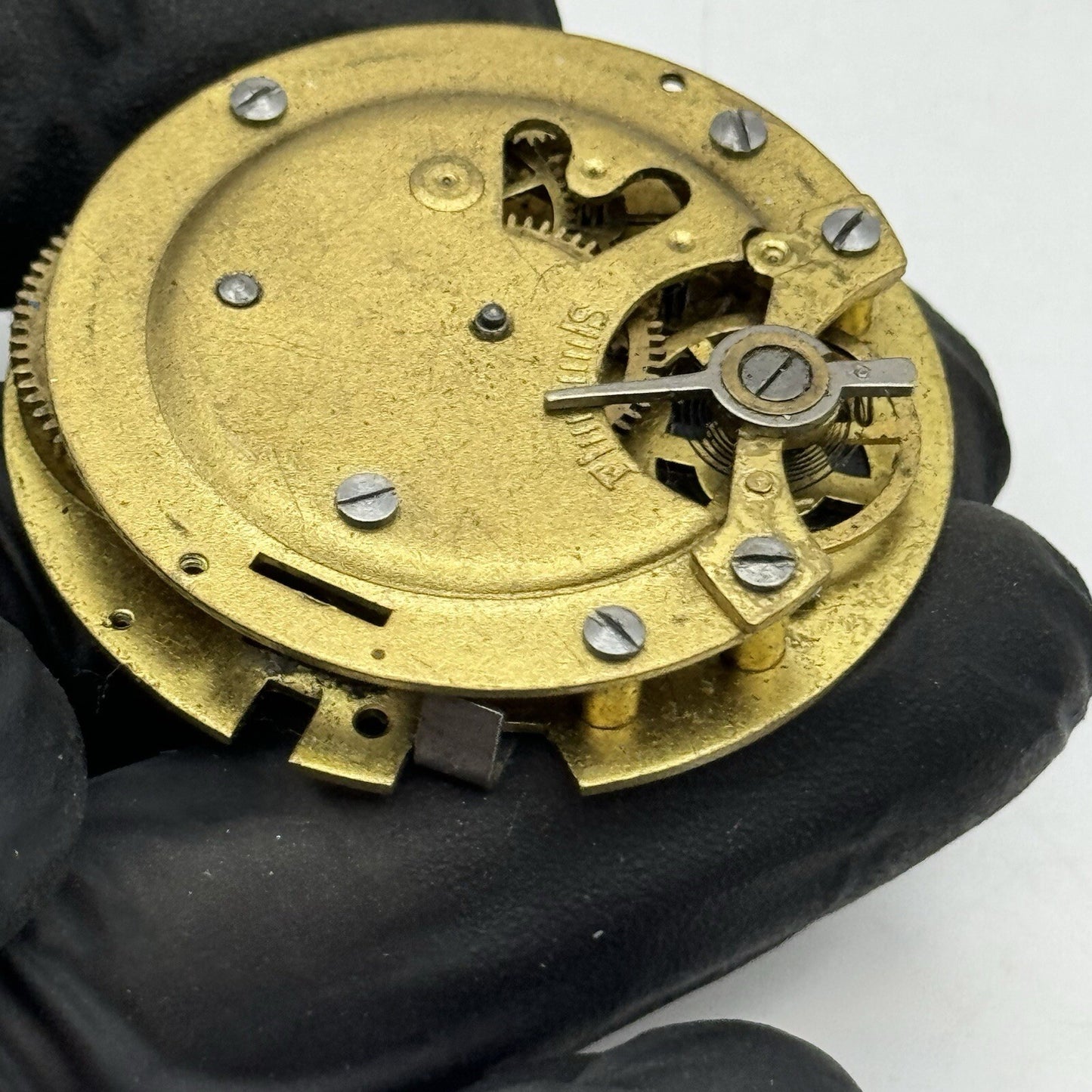 44.1mm Unidentified Pocket Watch Movement FOR PARTS Restoration