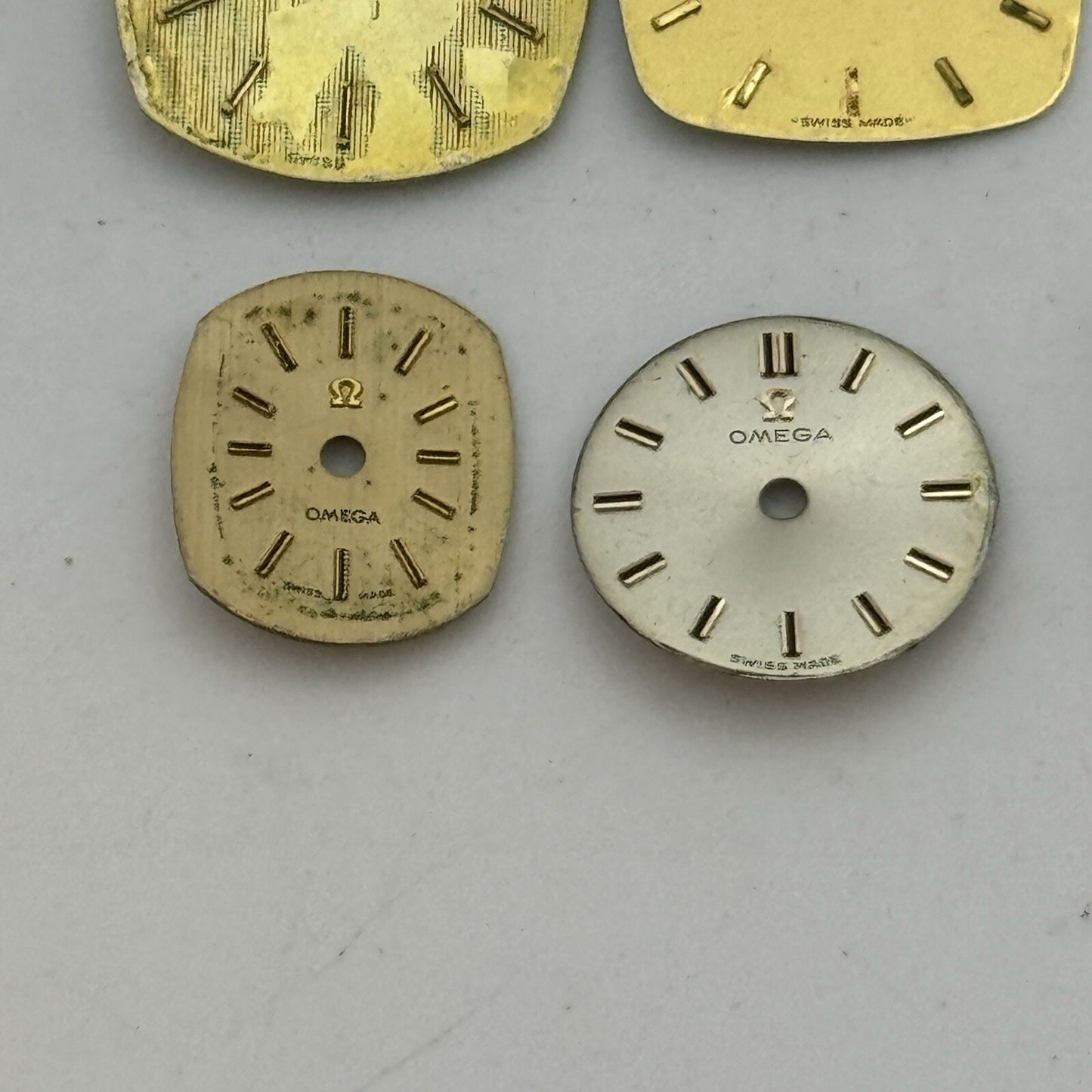 5 x Vintage Ladies Omega Swiss Made Wristwatches Gold & Silver Tone Spares Parts