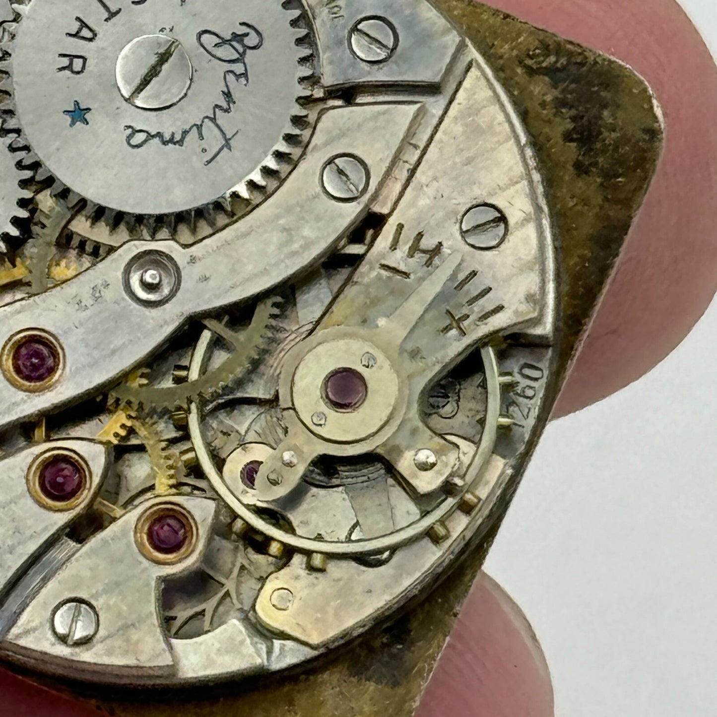 23.6mm Bentima ETA 1260 Manual Wind 15 Jewels Watch Movement Swiss Vintage PARTS