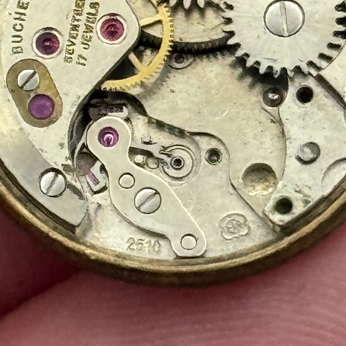 17.1mm Bucherer ETA 2510 Ladies Manual Wind Watch Movement Swiss Vintage PARTS