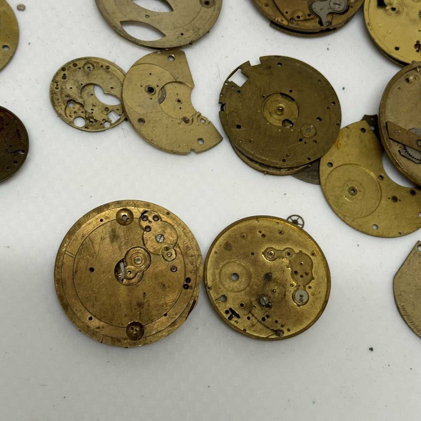 590 Grams Mixed Partial Pocket Watch Movements Watchmakers Job Lot Spares Parts