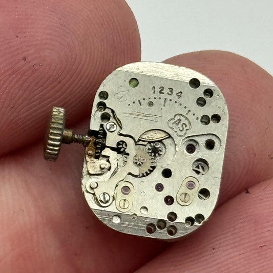 12.2mm Ladies AS 1234 Manual Wind Swiss 17 Jewels Watch Movement PARTS SPARES