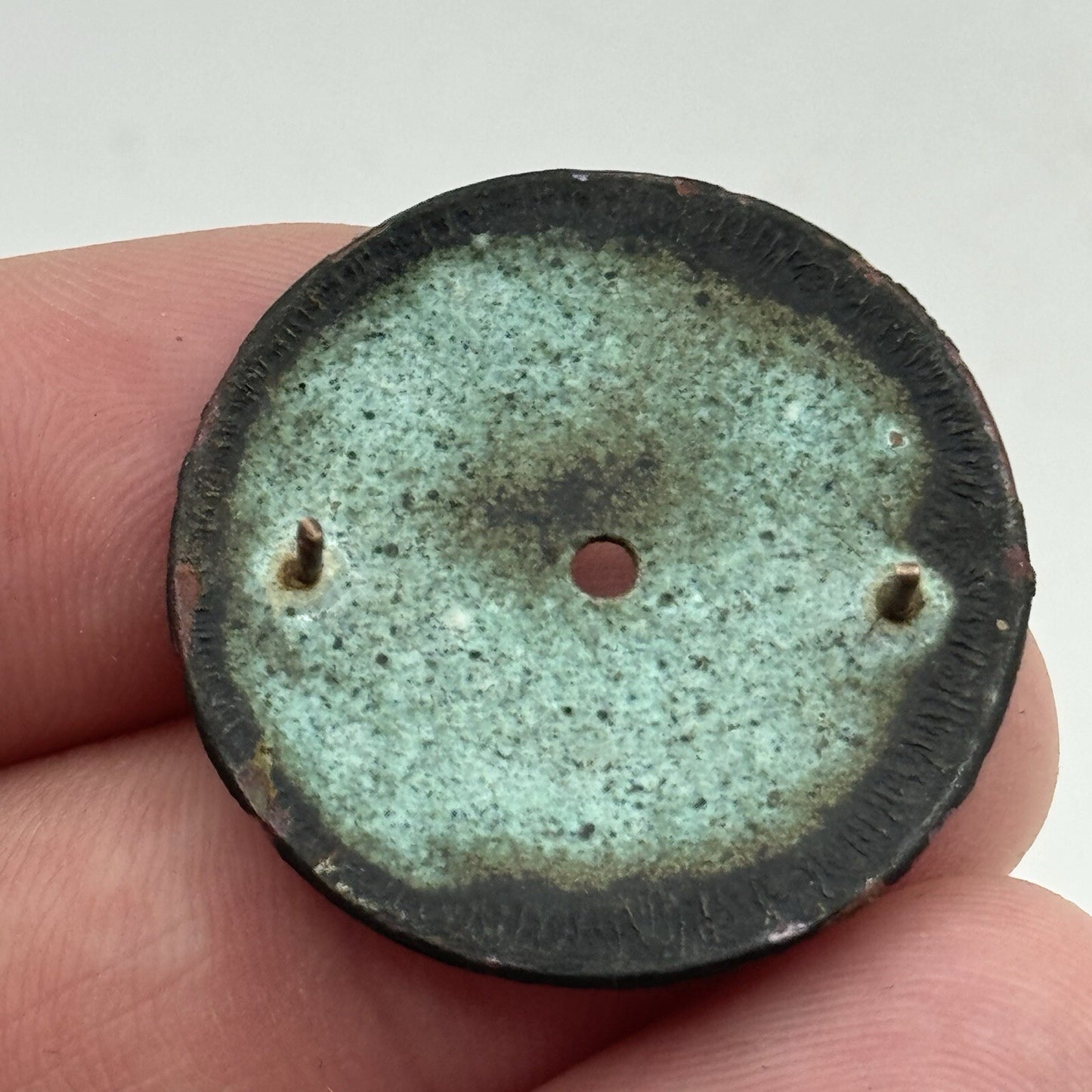 29.3mm Antique Beautiful Porcelain Patterned Pocket Watch Dial Spares Parts