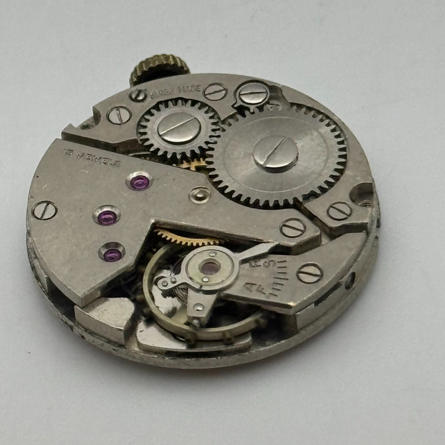 23.6mm Running Olma FHF 70 Manual Wind 15 Jewels Swiss Watch Movement PARTS