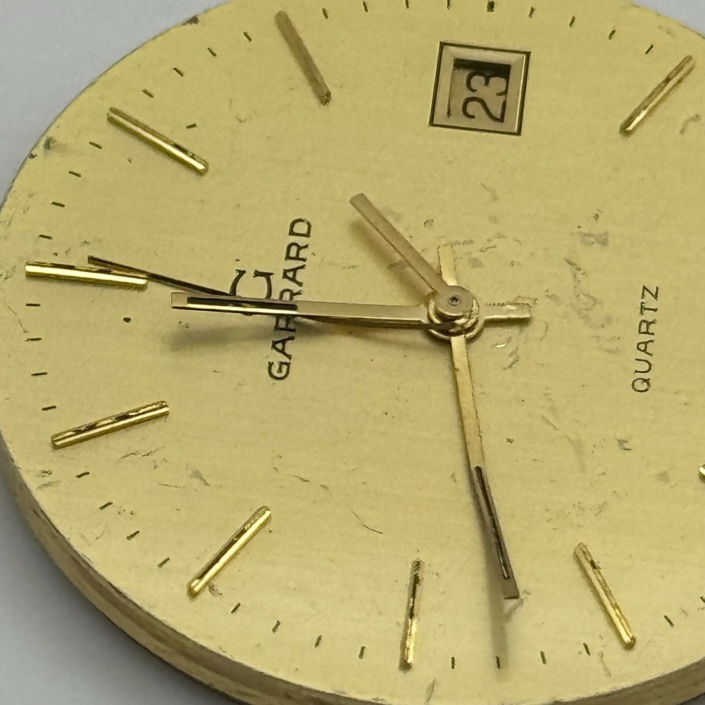 31.5mm Men’s Garrard ETA 555.115 Quartz Watch Movement Vintage UNTESTED PARTS