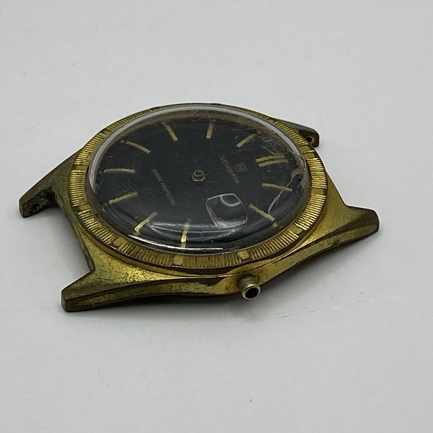 35mm Manual Wind Gents Vintage Newmark EB 8800 DT Movement Watch NON WORKING