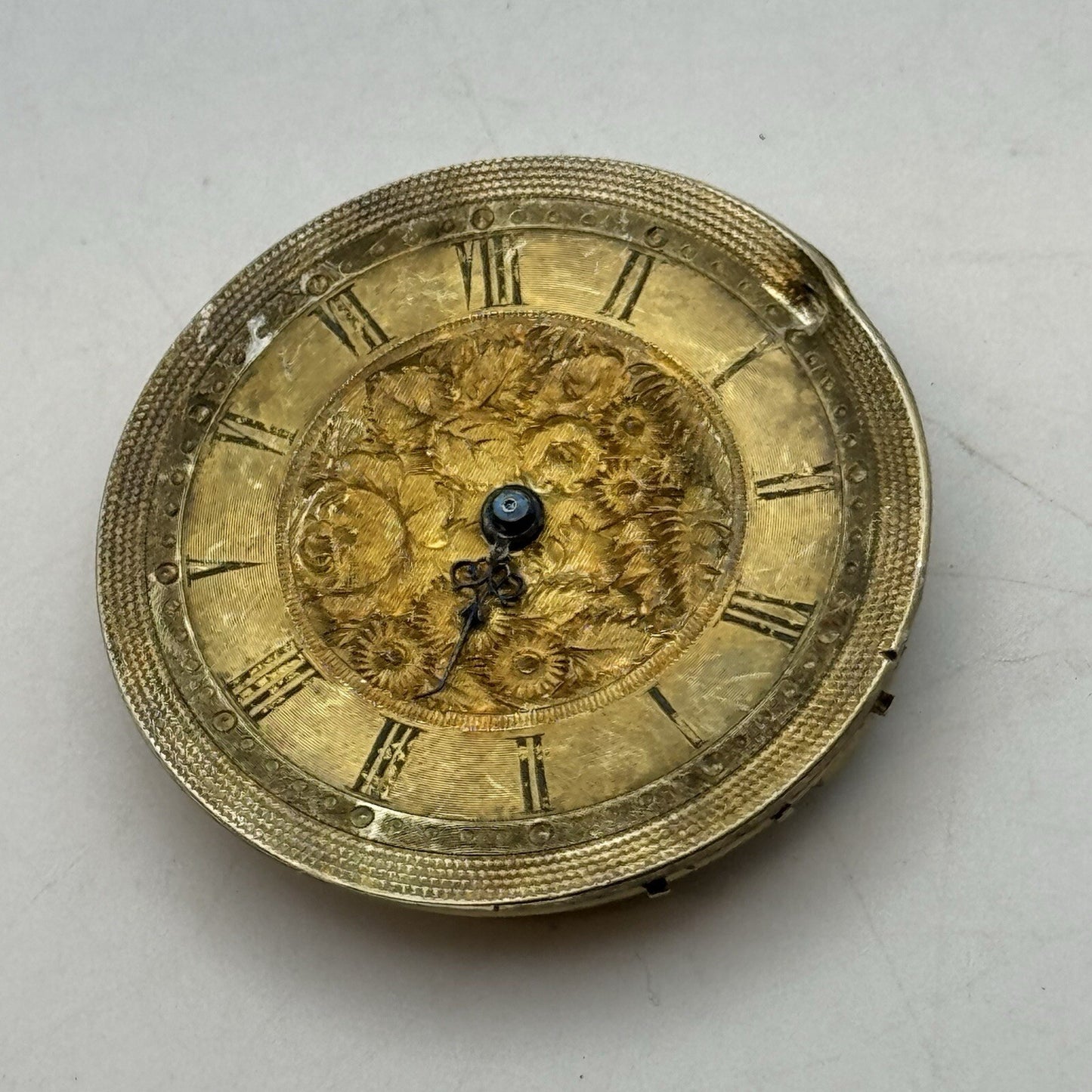 34.1mm High Quality Beautiful Gold Dial Cylinder Watch Movement Parts Repair