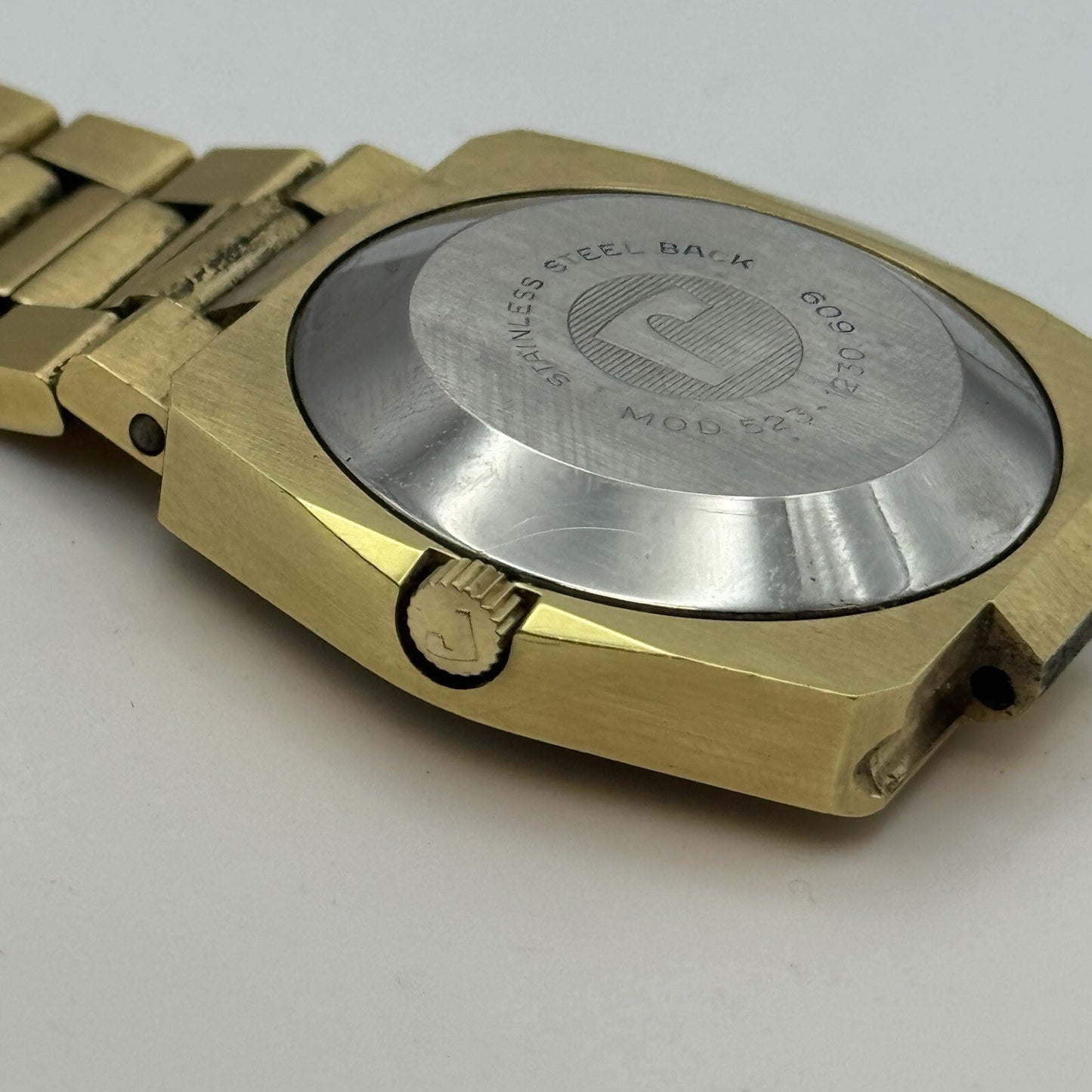 39mm Men’s Roamer Rockshell Mark I Automatic Day Date Watch Runs RESTORE