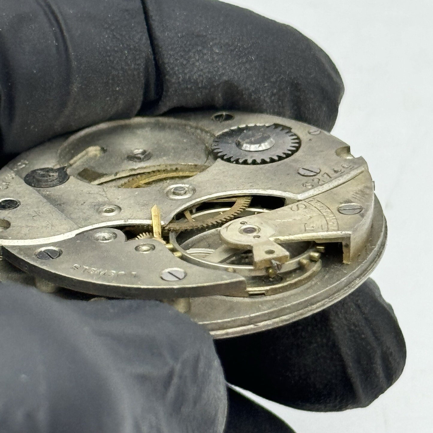 41.7mm Manual Wind Unidentified Swiss Partial Pocket Watch Movement FOR PARTS