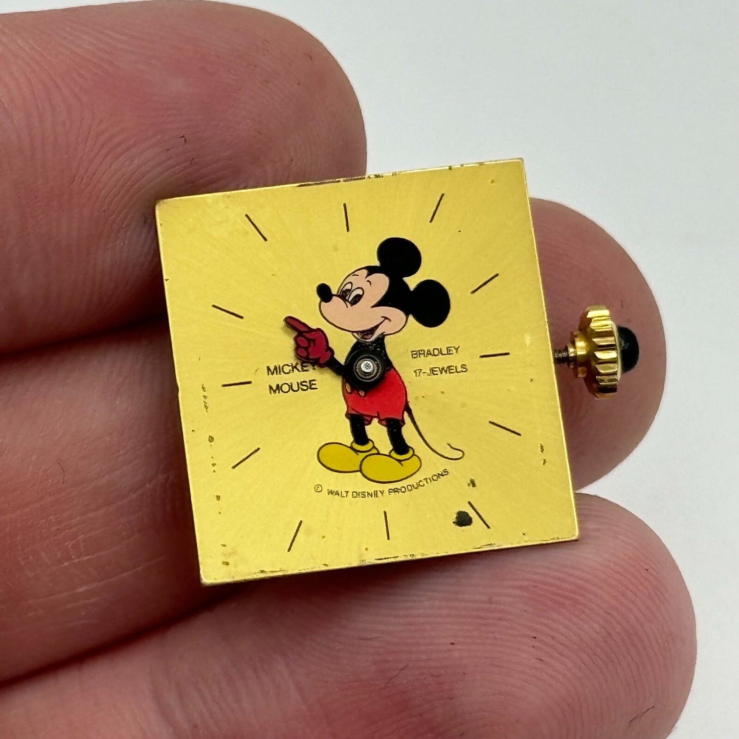 19.5mm Running Mickey Mouse Bradley Walt Disney RAX 6061-21 Watch Movement PARTS