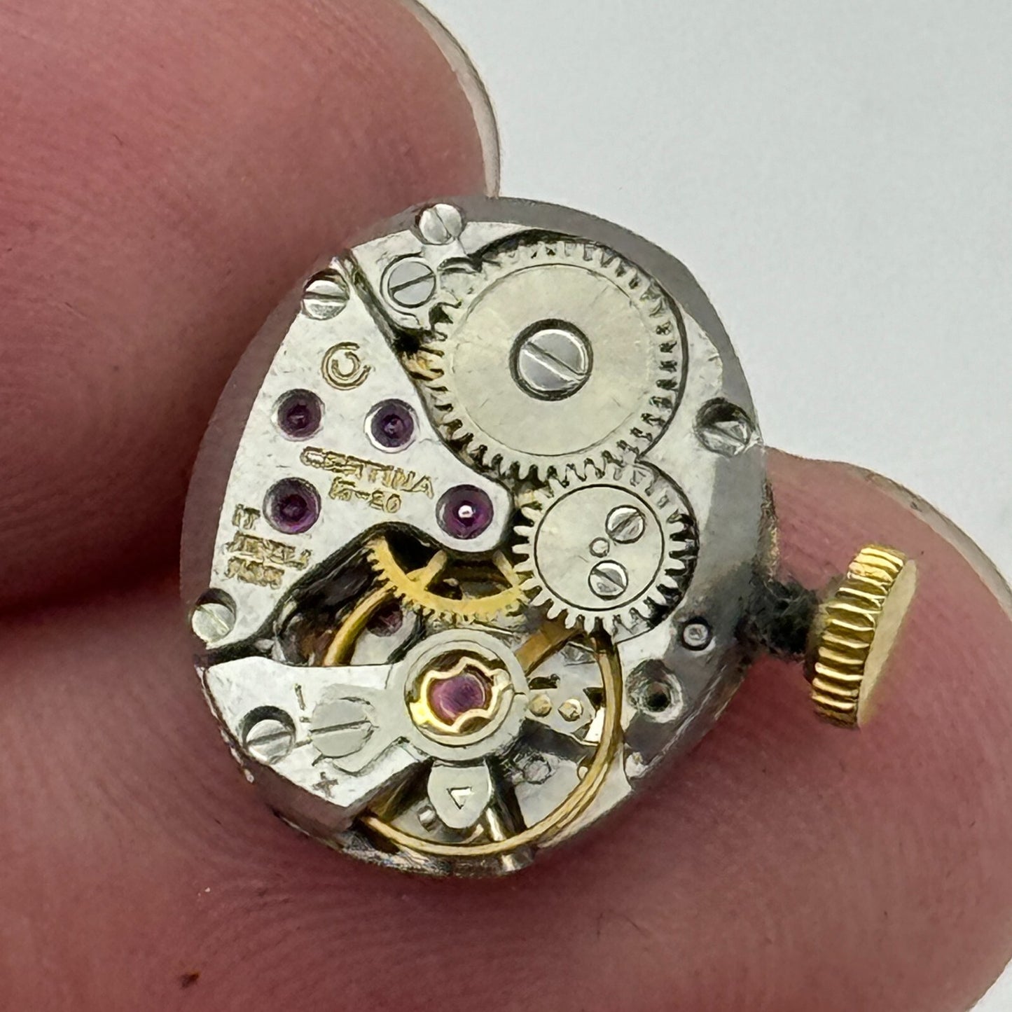 12.9mm Ladies Running Certina 13-20 Swiss Manual Wind Watch Movement PARTS SPARE