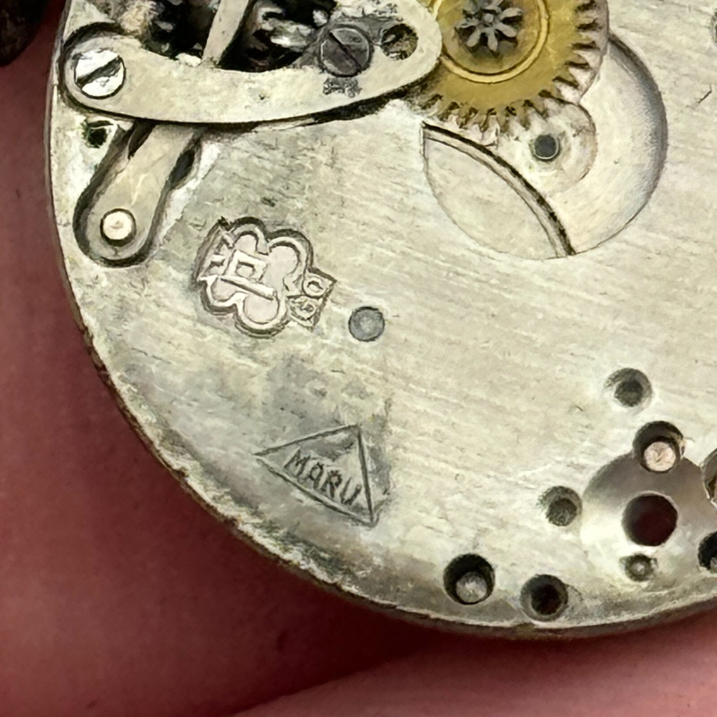 19.7mm Sterling Shield Peseux P 60 Balance Ok Manual Wind Watch Movement PARTS