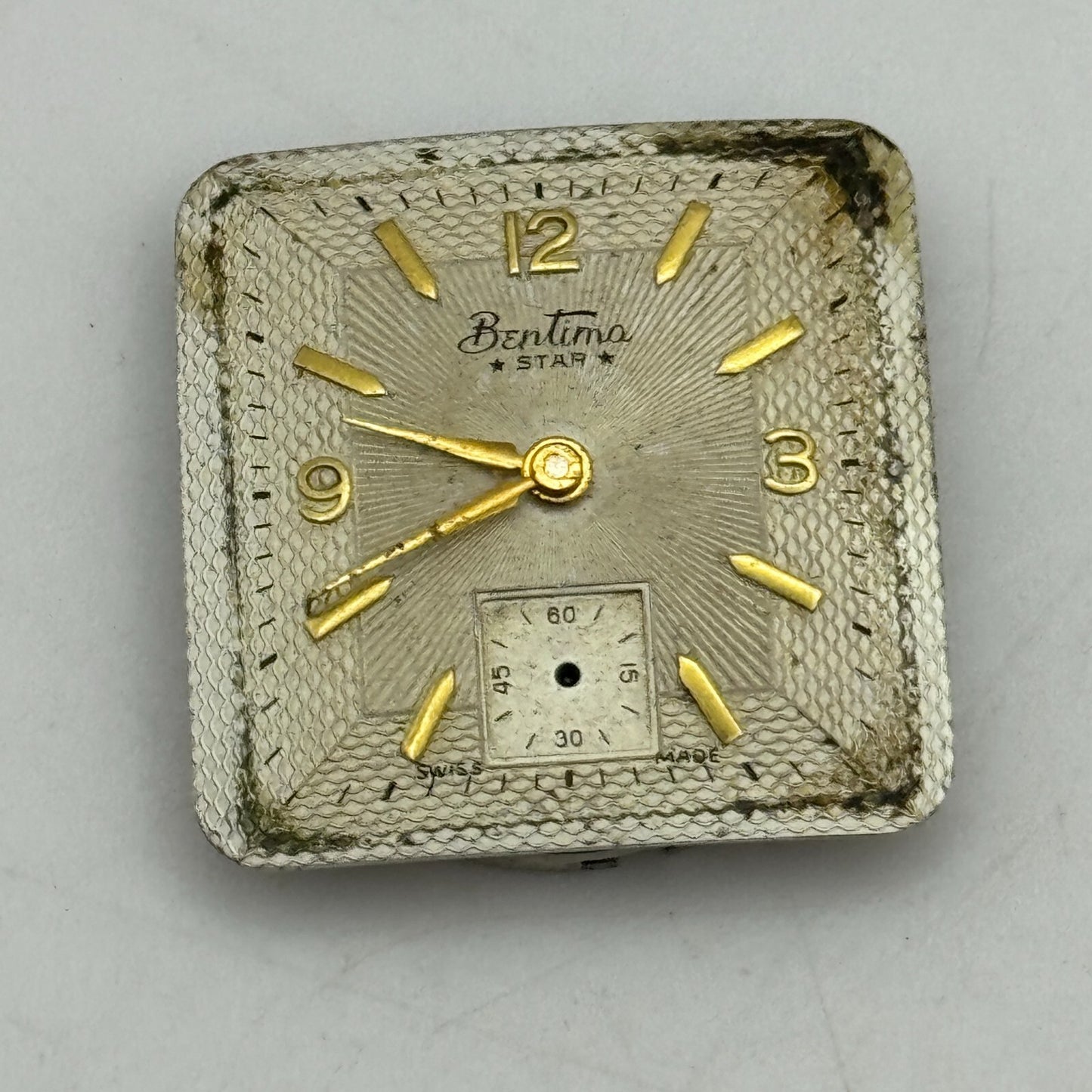 23.6mm Bentima ETA 1260 Manual Wind 15 Jewels Watch Movement Swiss Vintage PARTS