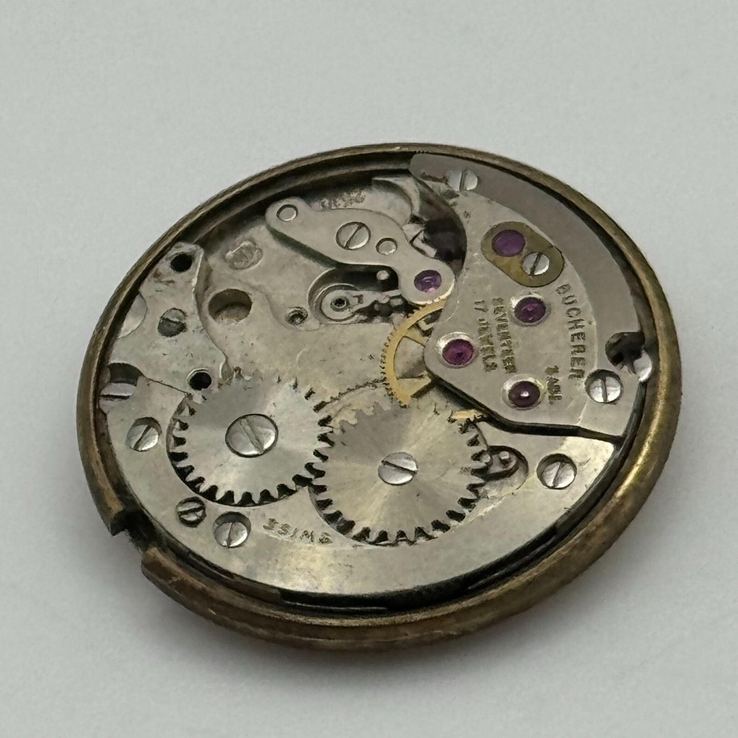 17.1mm Bucherer ETA 2510 Ladies Manual Wind Watch Movement Swiss Vintage PARTS
