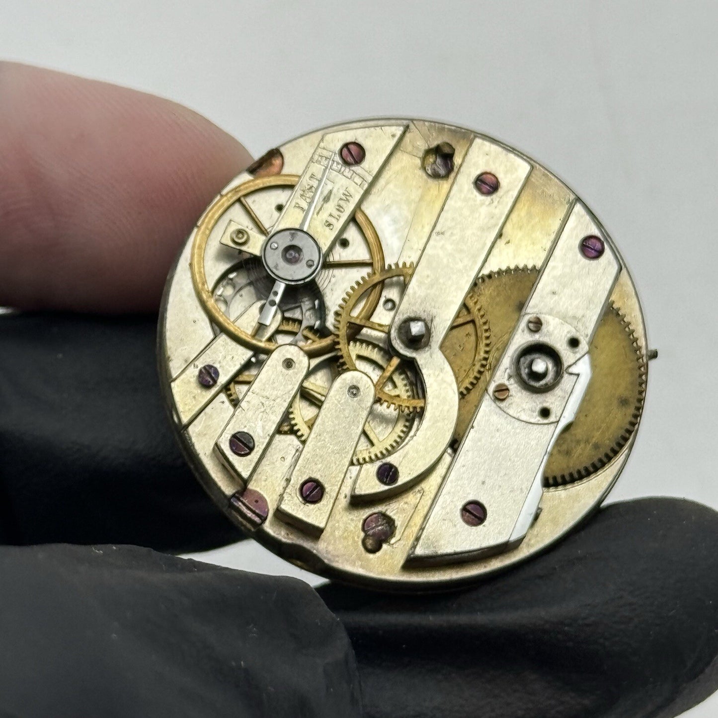 34mm High Quality Cylinder Watch Movement Gold Tone Dial Restore Parts Repair